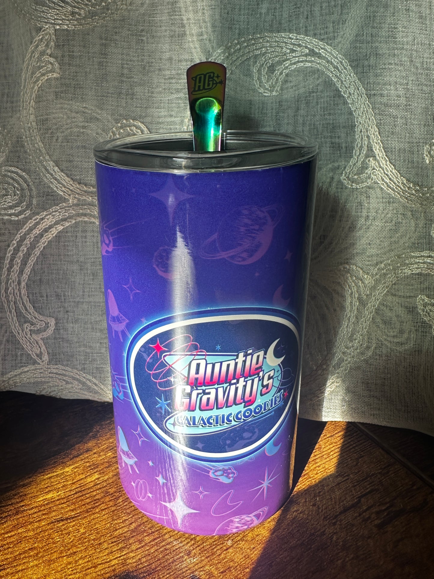 Auntie Gravity's Galactic Goodies Tumbler
