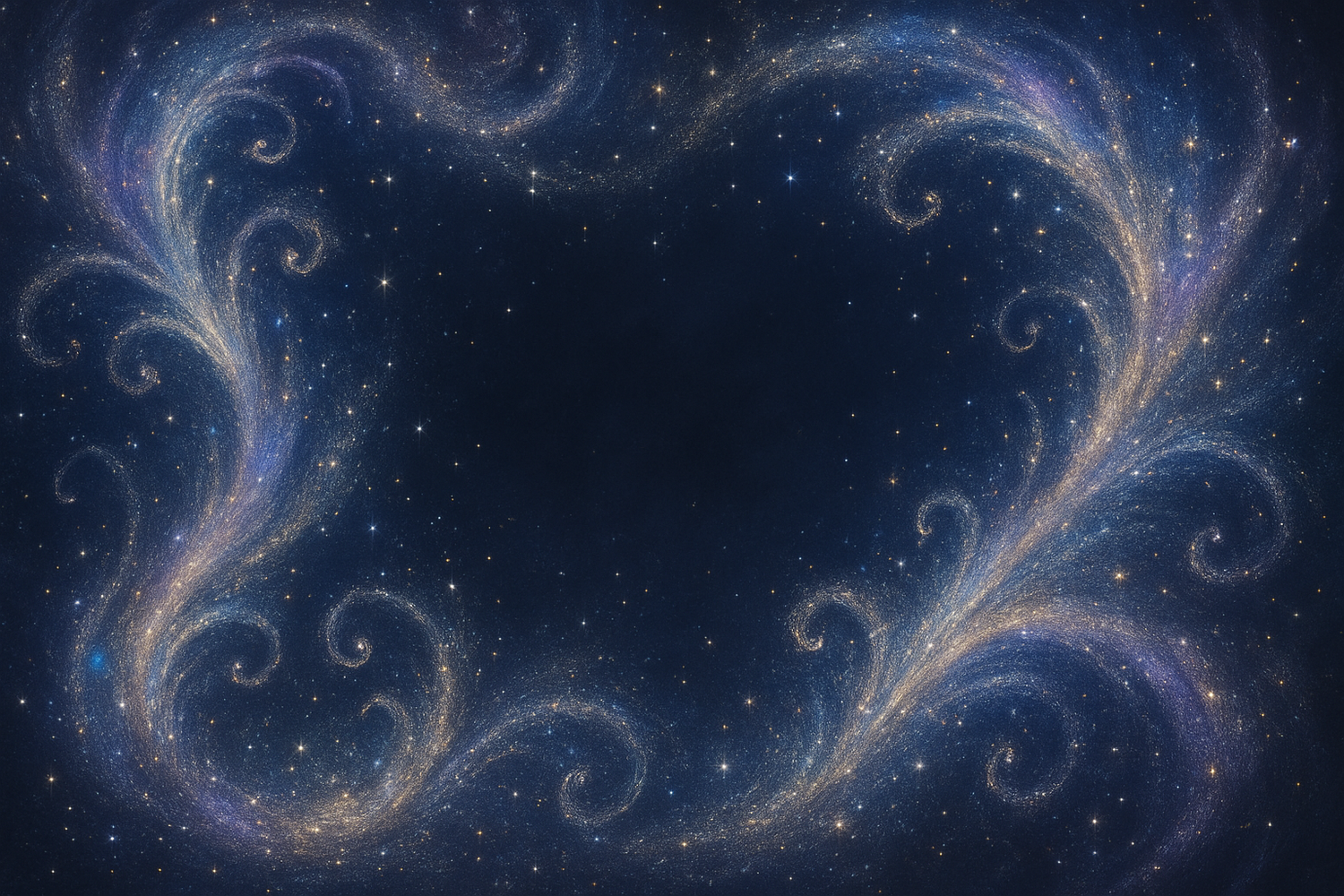 fairy dust swirls. leave the middle clear